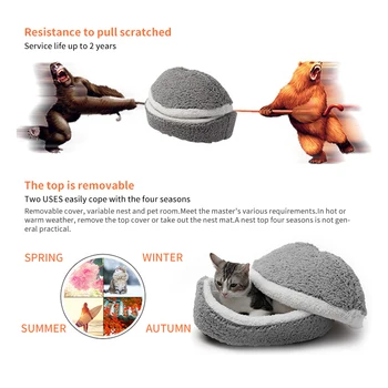 Warm Puppy Kennel Nest Cushion Removable Cat Sleeping Bag Sofas Mat Hamburger Dog House Short Plush Small Pet Bed
Warm Puppy Kennel Nest Cushion Removable Cat Sleeping Bag Sofas Mat Hamburger Dog House Short Plush Small Pet Bed