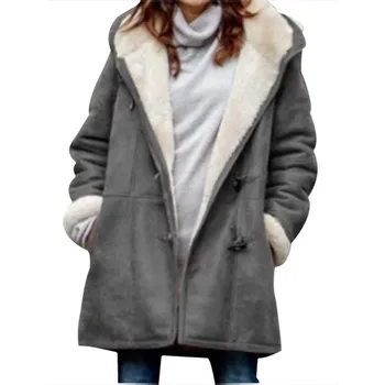 Women Winter Warm Coat Middle Length Thick Plush Hooded Outwear Jacket LL@17
Women Winter Warm Coat Middle Length Thick Plush Hooded Outwear Jacket LL@17