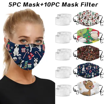 5pc Christmas Print for Protection Washable Earloop Mouth Masks With 10PCS Mask Filter Windproof Breathable Unisex Mouth Cover
5pc Christmas Print for Protection Washable Earloop Mouth Masks With 10PCS Mask Filter Windproof Breathable Unisex Mouth Cover
