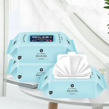 80 wipes/pack Wet Wipes Cover Portable Wet Tissues Antibacterial Wet Wipe Tissue Clean Hand Health Care
80 wipes/pack Wet Wipes Cover Portable Wet Tissues Antibacterial Wet Wipe Tissue Clean Hand Health Care