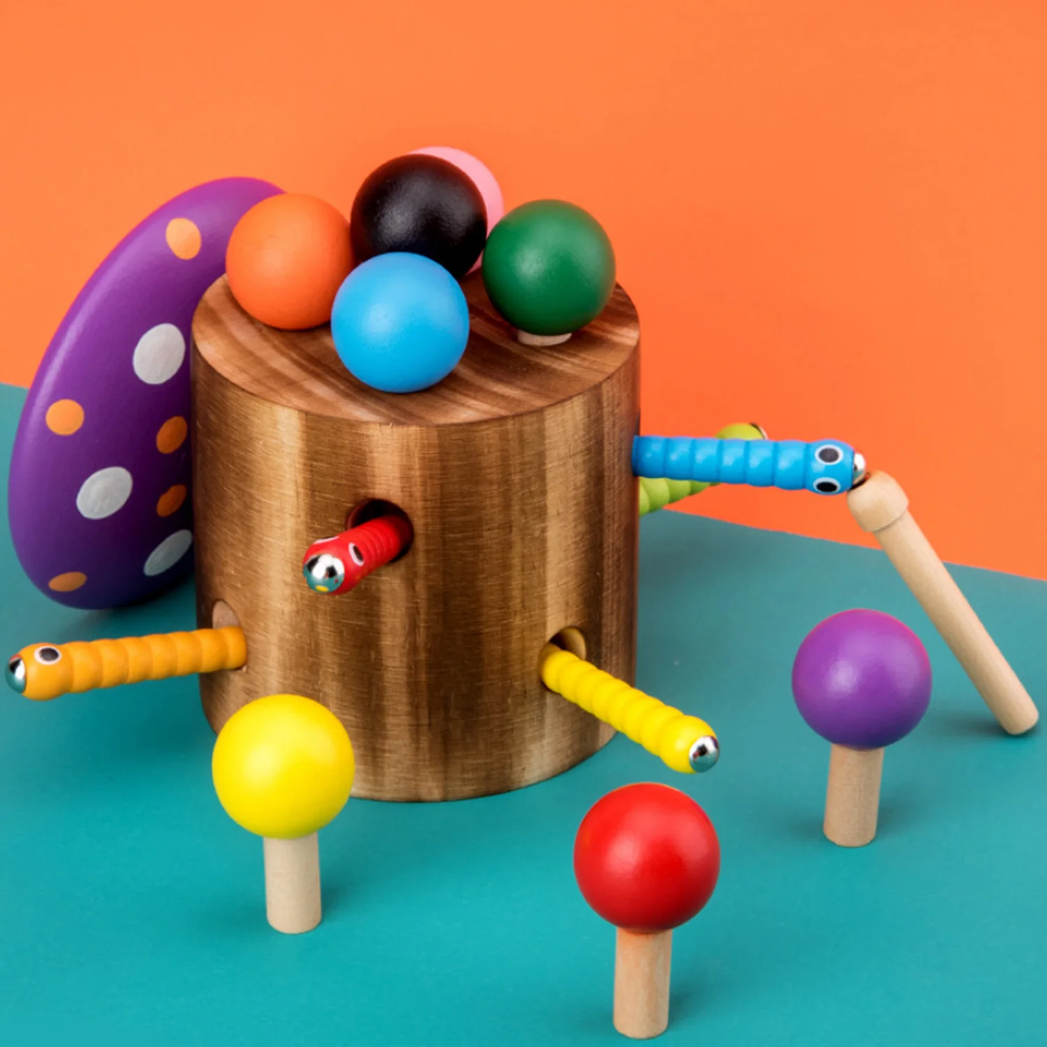 Magnetic Catching Worms Game Wood Mushroom Threading Puzzle Toy Learning Early Development Educational Toys for Toddlers Kids
Magnetic Catching Worms Game Wood Mushroom Threading Puzzle Toy Learning Early Development Educational Toys for Toddlers Kids