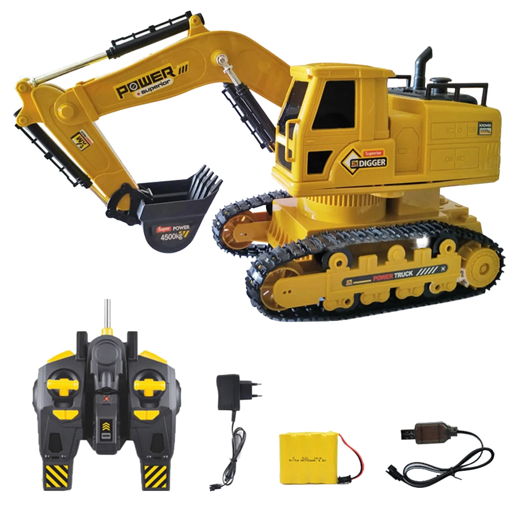RC Excavator Model Simulation Mini Yellow Truck 10 Channel Kids Toy Gifts Portable Rechargeable ABS Tractor Construction
RC Excavator Model Simulation Mini Yellow Truck 10 Channel Kids Toy Gifts Portable Rechargeable ABS Tractor Construction