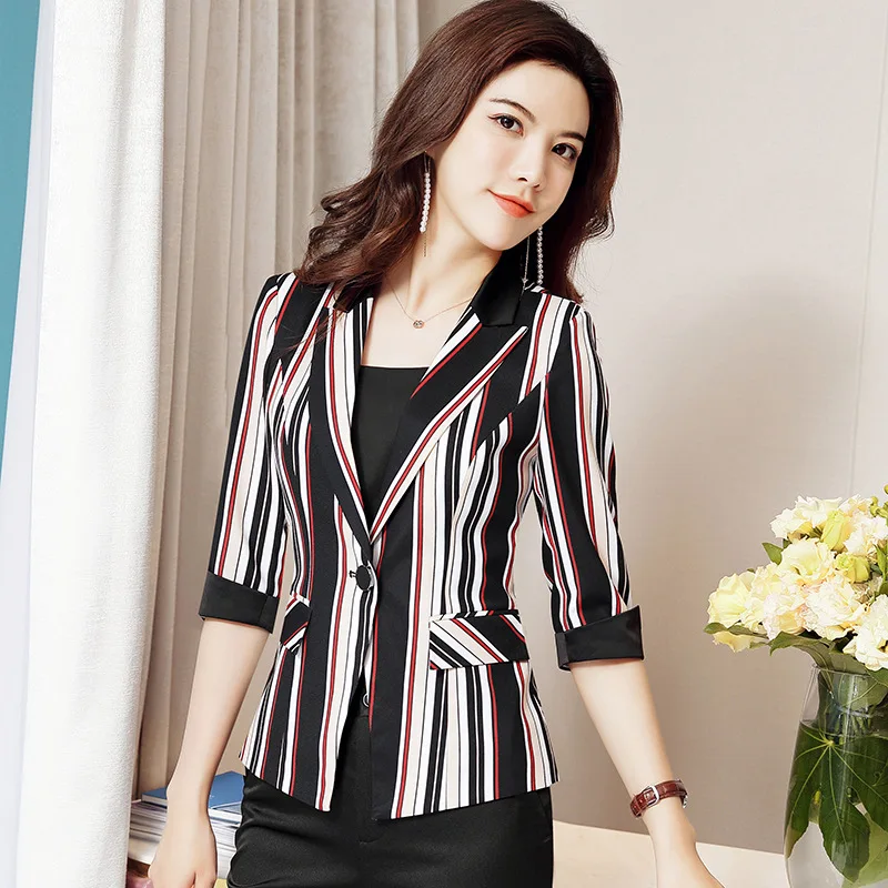 Vertical Stripe Small Suit Coat Women's 2019 Spring And Summer New Style Korean-style Online Celebrity Short Slim Fit Slimming C
Vertical Stripe Small Suit Coat Women's 2019 Spring And Summer New Style Korean-style Online Celebrity Short Slim Fit Slimming C