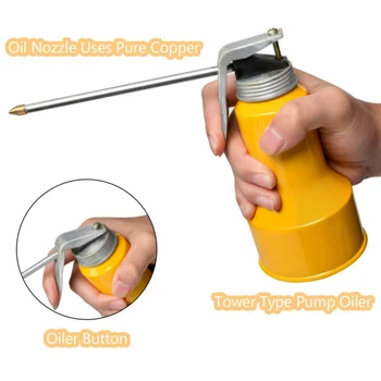 Oil Can Pump Oiler Metal High Pressure Oiler Lubrication Oiling Can Bottle Manual Oil Gun For Cars
Oil Can Pump Oiler Metal High Pressure Oiler Lubrication Oiling Can Bottle Manual Oil Gun For Cars
