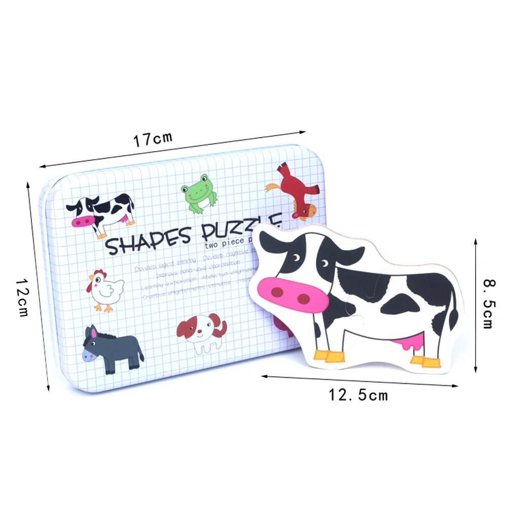 Cartoon Animals Cognition Paper Puzzle Children Puzzle Box Fruits Transportation Education Early Learning Toys for Boys Girls 27
Cartoon Animals Cognition Paper Puzzle Children Puzzle Box Fruits Transportation Education Early Learning Toys for Boys Girls 27