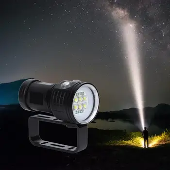 LED Super Bright Flashlight IP68 Waterproof 80m Scuba Dive Light For Outdoor Under Water Sports
LED Super Bright Flashlight IP68 Waterproof 80m Scuba Dive Light For Outdoor Under Water Sports