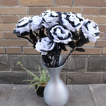 Black White Red High Simulation Silk Rose Artificial Flower Home Decor Photography Wedding Backdrop Layout Props Do Dropshipping
Black White Red High Simulation Silk Rose Artificial Flower Home Decor Photography Wedding Backdrop Layout Props Do Dropshipping
