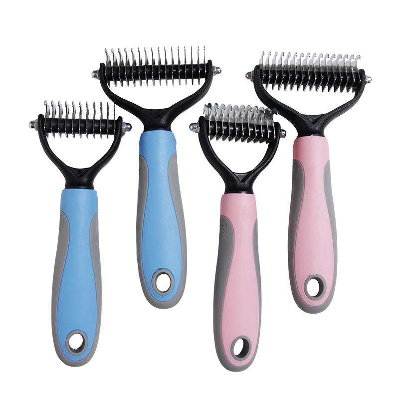 New Pet Dematting Comb rake dog combs Double-sided rake Cat comb professional for large dogs hair removal Knot harrow knife open
New Pet Dematting Comb rake dog combs Double-sided rake Cat comb professional for large dogs hair removal Knot harrow knife open