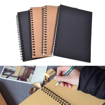 2017 New Blank Sketchbook Diray for Drawing Graffiti Painting 50 sheets Sketch book Kraft spiral notebook Office School Supplies
2017 New Blank Sketchbook Diray for Drawing Graffiti Painting 50 sheets Sketch book Kraft spiral notebook Office School Supplies