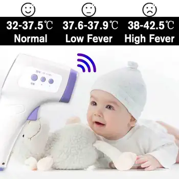 Infrared Thermometer Digital electronic thermometer Multi-purpose Non-contact Forehead measure Temperatures for gun
Infrared Thermometer Digital electronic thermometer Multi-purpose Non-contact Forehead measure Temperatures for gun