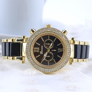 Easy Reading Fashion Casual Gold-plated Gift Shopping Round Shape Daily Ceramic Artificial Diamond Women Watch
Easy Reading Fashion Casual Gold-plated Gift Shopping Round Shape Daily Ceramic Artificial Diamond Women Watch