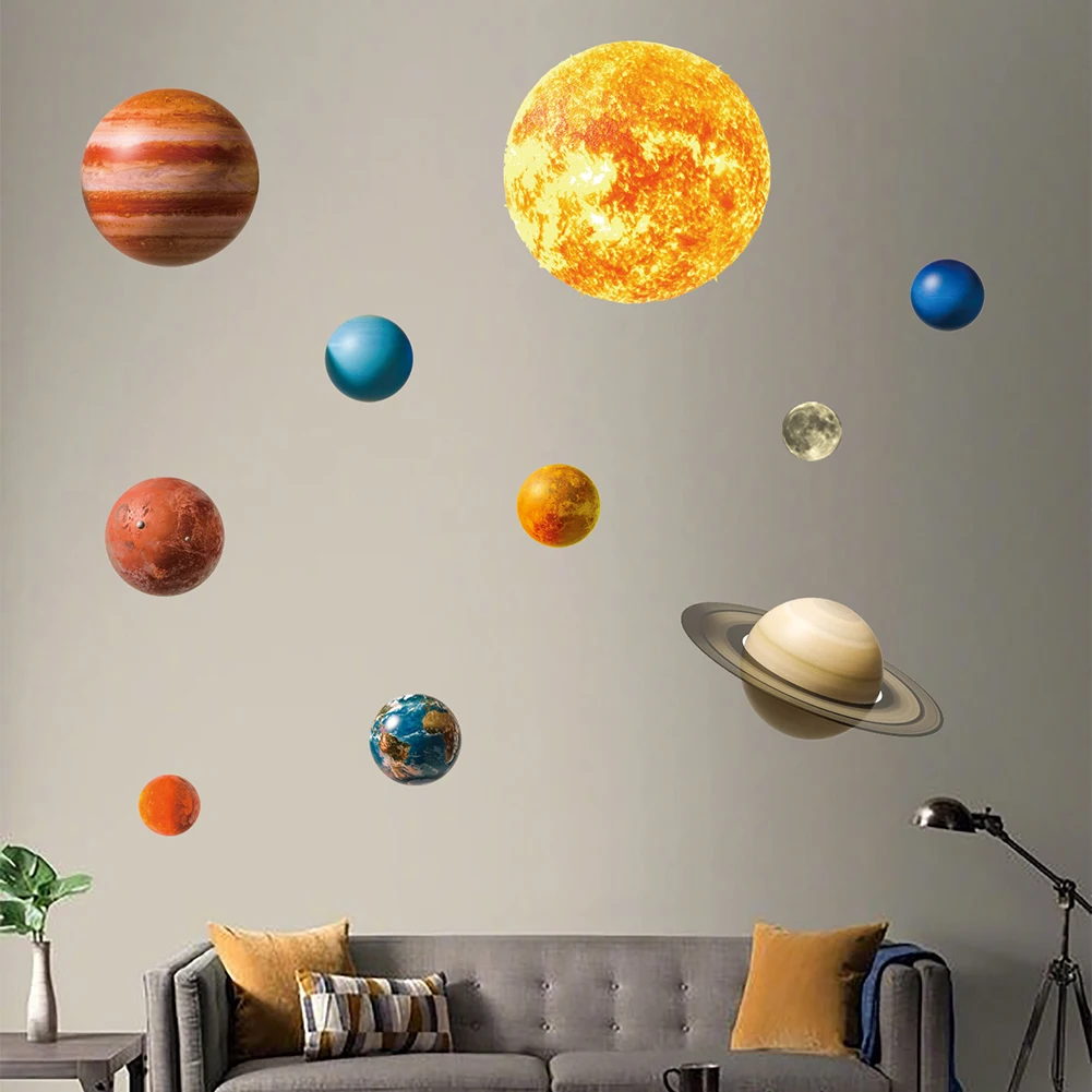 Description Picture 6 of itemLuminous Astronaut Star Moon Wall Sticker Bedroom Kids Room Home Decoration Wallpaper Glow In The Dark Self-adhesive Decals