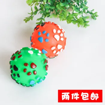 Two Pieces Delivery Color Spherical Vinyl Pet Toy Footprints qiu gou Dog Toy Sound Making Teddy Dog Toy Bite-Resistant
Two Pieces Delivery Color Spherical Vinyl Pet Toy Footprints qiu gou Dog Toy Sound Making Teddy Dog Toy Bite-Resistant