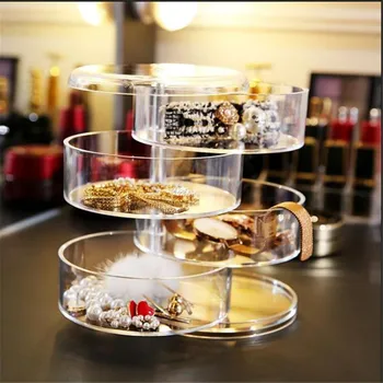 360 Degree Rotating Makeup Organizer Plastic Transparent Box Cosmetic Organizer Holder Fashion 4 Layers Jewelry Storage Box Case
360 Degree Rotating Makeup Organizer Plastic Transparent Box Cosmetic Organizer Holder Fashion 4 Layers Jewelry Storage Box Case