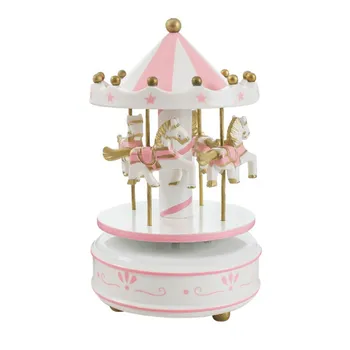 Hand Painted Wooden Carousel Music Figurines Miniatures Merry-Go-Round Horse Christmas Birthday Valentine's Day Gift
Hand Painted Wooden Carousel Music Figurines Miniatures Merry-Go-Round Horse Christmas Birthday Valentine's Day Gift
