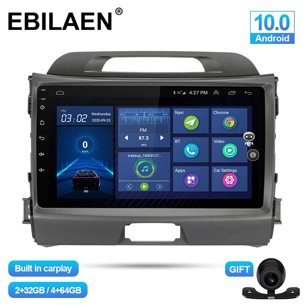 EBILAEN Car Multimedia Player For Kia Sportage 3 4 2010-2016 Android 10.0 Autoradio GPS Navigation DSP IPS Headunit 4G Stereo
EBILAEN Car Multimedia Player For Kia Sportage 3 4 2010-2016 Android 10.0 Autoradio GPS Navigation DSP IPS Headunit 4G Stereo