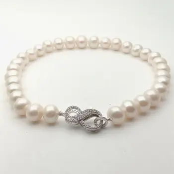 18" 13-14mm Big Cultured White Pearl Necklace Cz pave Clasp 
18" 13-14mm Big Cultured White Pearl Necklace Cz pave Clasp