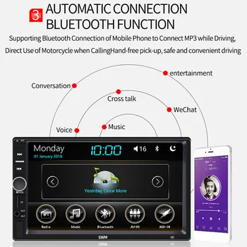 7-Inch Car Bluetooth MP5 360 Video Function Audio Auto MP5 Player Universal Stereo 2DIN Car MP5 Player
7-Inch Car Bluetooth MP5 360 Video Function Audio Auto MP5 Player Universal Stereo 2DIN Car MP5 Player