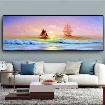 Natural Sunsets Seascape Sailing Sea Landscape Posters and Prints Canvas Painting Scandinavian Wall Art Picture for Home Decor
Natural Sunsets Seascape Sailing Sea Landscape Posters and Prints Canvas Painting Scandinavian Wall Art Picture for Home Decor