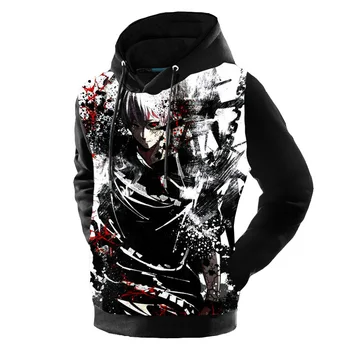 Tokyo Ghoul Hoodies Mens Hooded Pullovers Ken Kaneki Printed Male Hoody 3D Printing Free Shipping
Tokyo Ghoul Hoodies Mens Hooded Pullovers Ken Kaneki Printed Male Hoody 3D Printing Free Shipping
