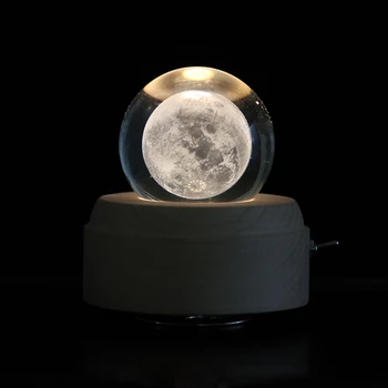 3D Crystal Ball Music Box Luminous Rotating with Projection LED Light and Wood Basse Best Gift for Birthday Christmas
3D Crystal Ball Music Box Luminous Rotating with Projection LED Light and Wood Basse Best Gift for Birthday Christmas