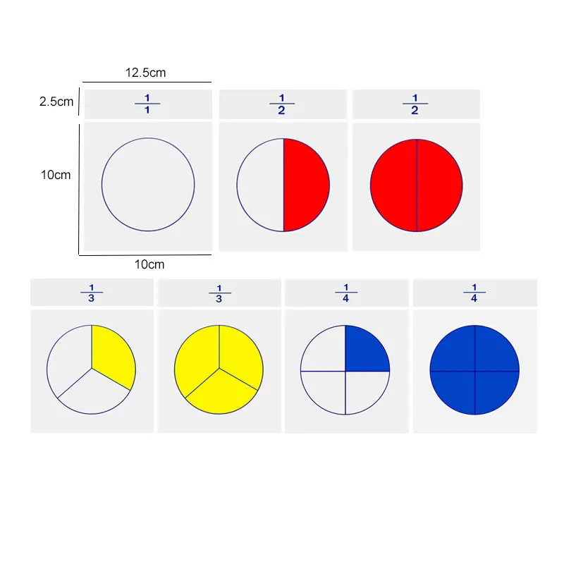 Фото Монтессори материалы математическая фракция кегли карты раннее - купить