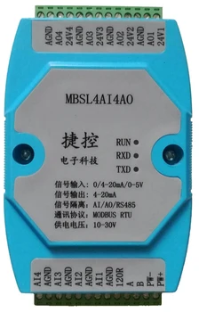 4-20ma analog input and output RS485 MODBUS acquisition module
4-20ma analog input and output RS485 MODBUS acquisition module