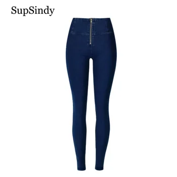 SupSindy Women jeans sexy Elastic Stretch skinny jeans woman Hips up high waist jeans for women Pencil pants denim trousers Blue
SupSindy Women jeans sexy Elastic Stretch skinny jeans woman Hips up high waist jeans for women Pencil pants denim trousers Blue