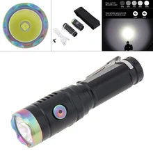 SecurityIng USB Rechargeable LED Flashlight XM-L3 LED 1800LM TypeC Stainless Steel Clip Pocket Use 21700 / 18650 Battery Torch
SecurityIng USB Rechargeable LED Flashlight XM-L3 LED 1800LM TypeC Stainless Steel Clip Pocket Use 21700 / 18650 Battery Torch