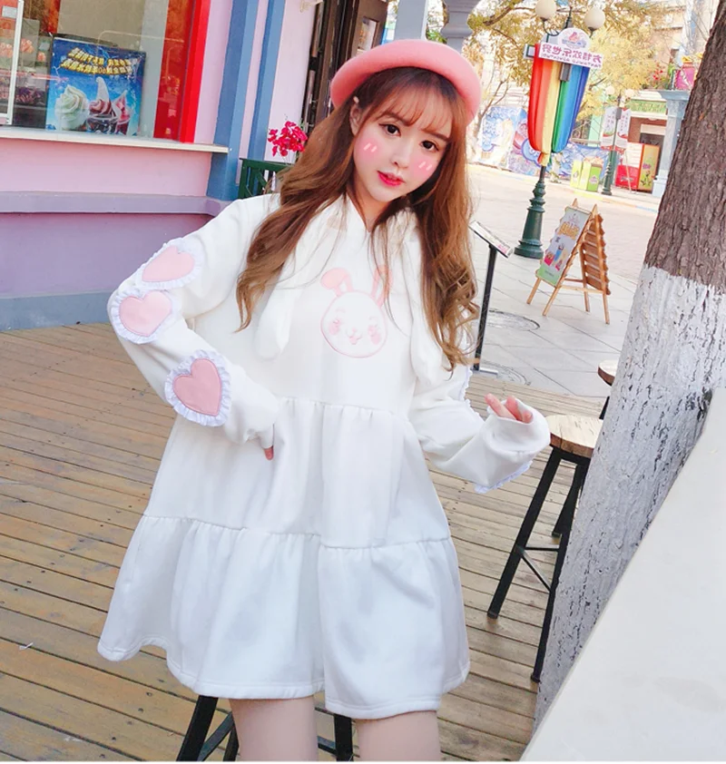 girls top hooded cute bunny top Women's blouse Korean students sweet long-sleeved hooded rabbit ear sweater Fresh sweet lolita
girls top hooded cute bunny top Women's blouse Korean students sweet long-sleeved hooded rabbit ear sweater Fresh sweet lolita