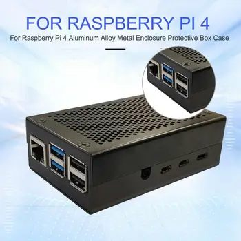 Aluminum Alloy Metal Case Cooling Heatsinks Black Silver Fit For Raspberry Pi 4 Metal Enclosure Protective Box Shell Case
Aluminum Alloy Metal Case Cooling Heatsinks Black Silver Fit For Raspberry Pi 4 Metal Enclosure Protective Box Shell Case