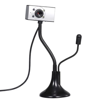

USB Webcam 480P Drive-free Web Camera with Microphone Light Supplement Lamp for Desktop Computer Laptop Plug and Play