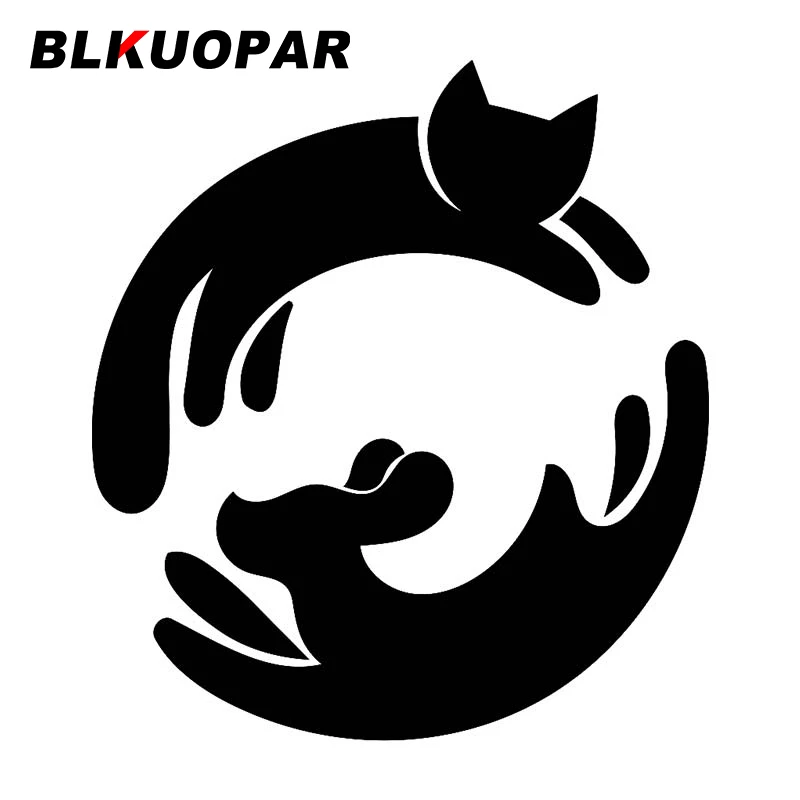 

BLKUOPAR Creative Animal Silhouette Car Sticker Funny Occlusion Scratch Decal Waterproof Windows Refrigerator Bumper Decoration