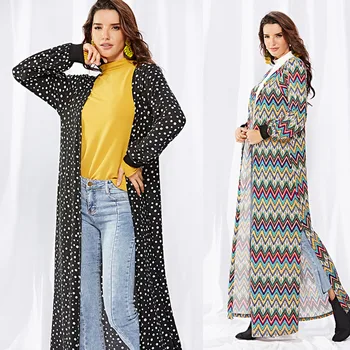 Striped Dot Print Patchwork Windbreaker Women Long Sleeve Cardigan Trench Coat Korean Fashion 2019 Autumn Winter Kintted Jacket
Striped Dot Print Patchwork Windbreaker Women Long Sleeve Cardigan Trench Coat Korean Fashion 2019 Autumn Winter Kintted Jacket