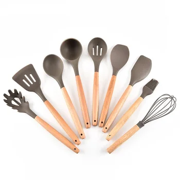 9 Piece Premium Silicone Cooking Utensil Set Cooking Utensils Tools Set For Nonstick Cookware Home Kitchen Accessories Wood
9 Piece Premium Silicone Cooking Utensil Set Cooking Utensils Tools Set For Nonstick Cookware Home Kitchen Accessories Wood