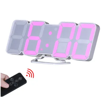 3D Wireless Remote Digital Wall Alarm Clock,115 Color Variations Of Led Digital, Voice Control Mode,Controller-White
3D Wireless Remote Digital Wall Alarm Clock,115 Color Variations Of Led Digital, Voice Control Mode,Controller-White