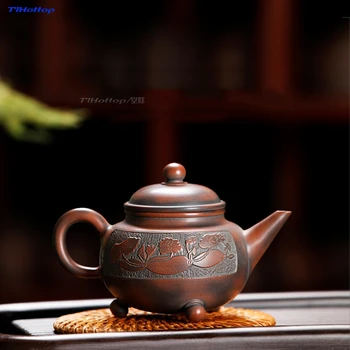 Hot Sale Purple Tea pot Capacity 230ml nixing pottery Ceramic Teacups Kung Fu Porcelain Gift for The benevolent enjoy mountains
Hot Sale Purple Tea pot Capacity 230ml nixing pottery Ceramic Teacups Kung Fu Porcelain Gift for The benevolent enjoy mountains