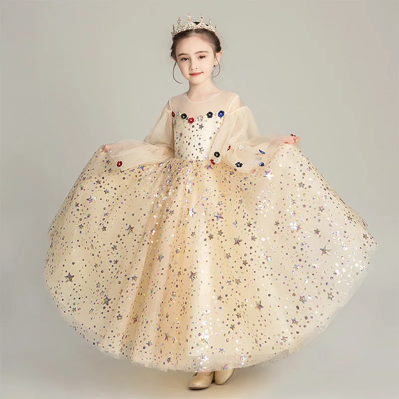 2023 new children's catwalk evening dress girls new princess dress fluffy little girl host piano costume summer
2023 new children's catwalk evening dress girls new princess dress fluffy little girl host piano costume summer