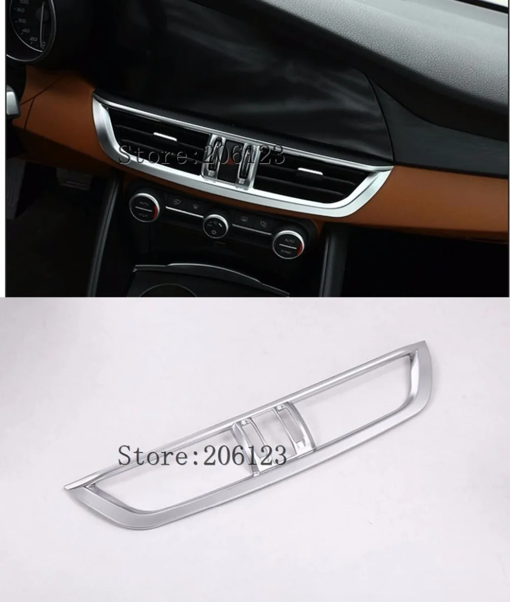 Car Styling Accessories ABS Matte Interior Middle Console Air Vent Outlet Frame Cover Trim 1PCS For Alfa Romeo Giulia 2017 2018
Car Styling Accessories ABS Matte Interior Middle Console Air Vent Outlet Frame Cover Trim 1PCS For Alfa Romeo Giulia 2017 2018