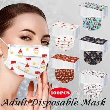 100pcs Adult's Christmas Printed Mask Disposable Breathable Mascarillas Multi-purpose Face Cover Mouth Mask Multiple Proteccion
100pcs Adult's Christmas Printed Mask Disposable Breathable Mascarillas Multi-purpose Face Cover Mouth Mask Multiple Proteccion