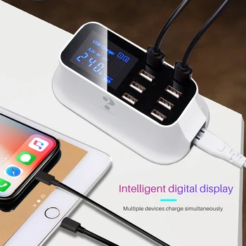 WIN HOW 8-port USB mobile phone charger multi-port smart power adapter For Android iPhone Adapter Tablet Mobile Phone 2.4A Fast
WIN HOW 8-port USB mobile phone charger multi-port smart power adapter For Android iPhone Adapter Tablet Mobile Phone 2.4A Fast