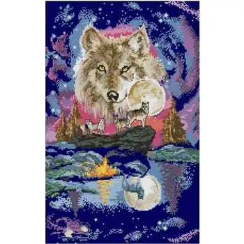 Puffy wolf Counted patterns Cross Stitch 11CT 14CT DIY wholesale Chinese Cross Stitch Kits Embroidery Needlework Sets home decor
Puffy wolf Counted patterns Cross Stitch 11CT 14CT DIY wholesale Chinese Cross Stitch Kits Embroidery Needlework Sets home decor