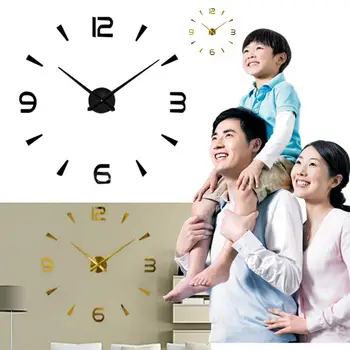 Large 3D Mirror Surface Clock Wall Clock Sticker Home Office Room DIY Decor
Large 3D Mirror Surface Clock Wall Clock Sticker Home Office Room DIY Decor