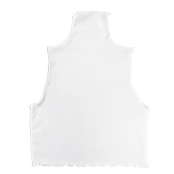Korean Women Girls Pleated Turtleneck False Collar Pullover Vest Style Crop Top Sheer Mesh Ruffles Decorative Thin Half-Shirt
Korean Women Girls Pleated Turtleneck False Collar Pullover Vest Style Crop Top Sheer Mesh Ruffles Decorative Thin Half-Shirt