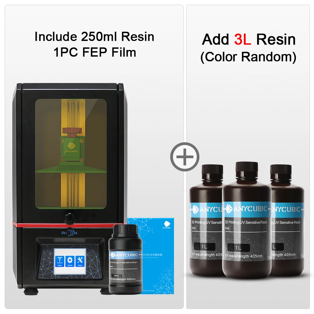 Anycubic Photon SLA 3D Printer LCD 405nm UV Light-Curing Desktop Off-line Print impressora 3d Resin 3d Printer Kit impresora 3d
Anycubic Photon SLA 3D Printer LCD 405nm UV Light-Curing Desktop Off-line Print impressora 3d Resin 3d Printer Kit impresora 3d