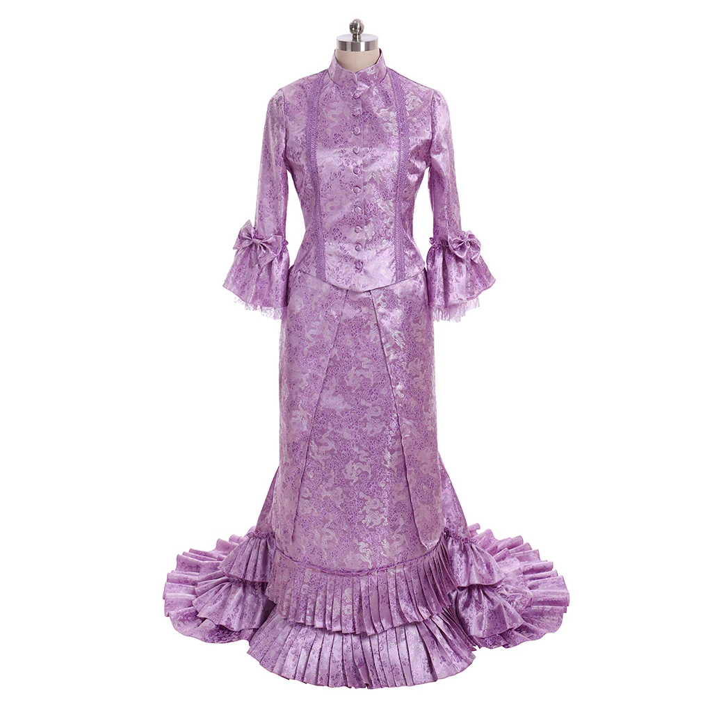 Cosplaydiy Purple French Duchess Civil War Bustle Dress Tartan Victorian Colonial Dresses Steampunk Gothic Bustle Gown L320
Cosplaydiy Purple French Duchess Civil War Bustle Dress Tartan Victorian Colonial Dresses Steampunk Gothic Bustle Gown L320