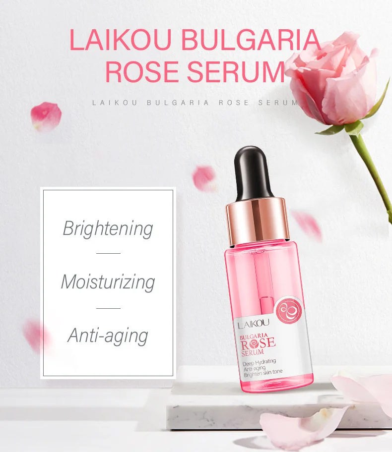 LAIKOU Bulgaria Rose Face Serum Deep Moisturizing Hydrating Anti Aging Brighten Skin Tone Remove Spots Shrink Pores Skin Care 12 H6ba2cf0002e0460d9ca74c3731ad51d5K