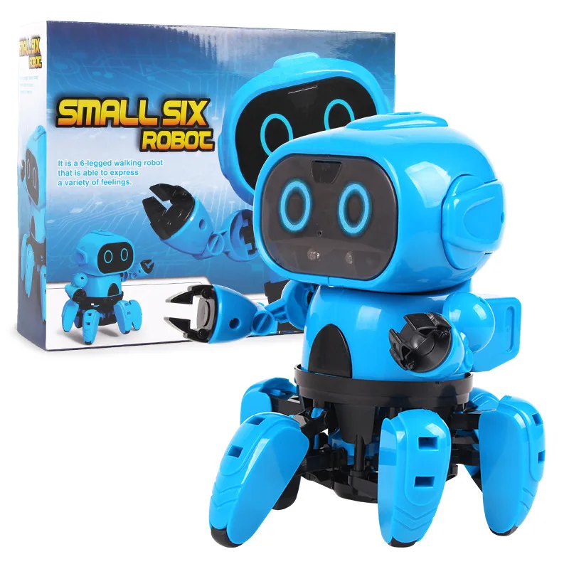 Robot Small Six Smart Induction 6-Legged Robot Gesture Sensor DIY Assemble Electric Kids Gift Educational Toy RC Robot16*12*12cm
Robot Small Six Smart Induction 6-Legged Robot Gesture Sensor DIY Assemble Electric Kids Gift Educational Toy RC Robot16*12*12cm