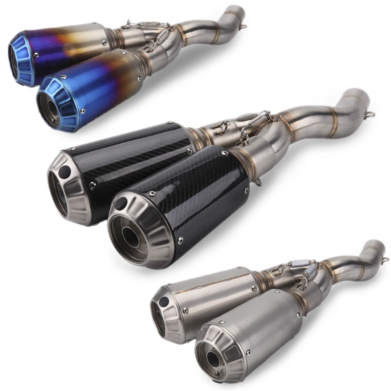 FOR Dukadi 696/797 Modified Self-Parade Suit Stainless Steel Mid-section Direct Discharge Backpressure Dual Exhaust Pipe
FOR Dukadi 696/797 Modified Self-Parade Suit Stainless Steel Mid-section Direct Discharge Backpressure Dual Exhaust Pipe