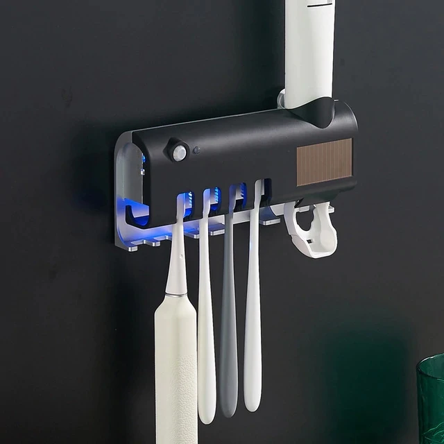 Solar Energy UV Toothbrush Disinfectant Cleaning Agent Storage Bathroom Magnetic Suction Toothpaste Dispenser Holder Sanitizer
Solar Energy UV Toothbrush Disinfectant Cleaning Agent Storage Bathroom Magnetic Suction Toothpaste Dispenser Holder Sanitizer